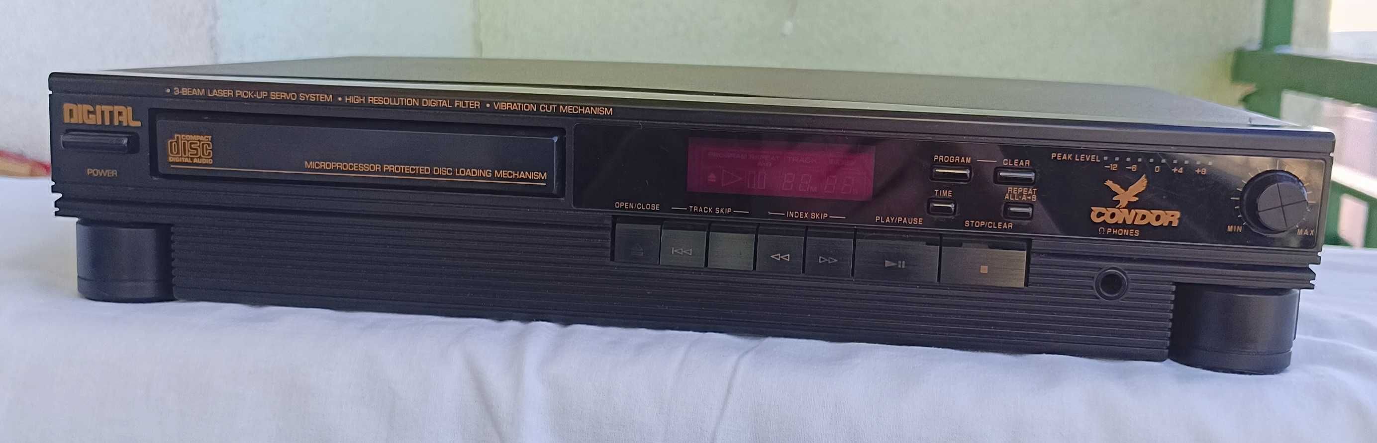 Odtwarzacz CD CONDOR CD900,1984 r., sprawny 100%.