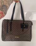 torba torebka nine west shopper brazowa logo