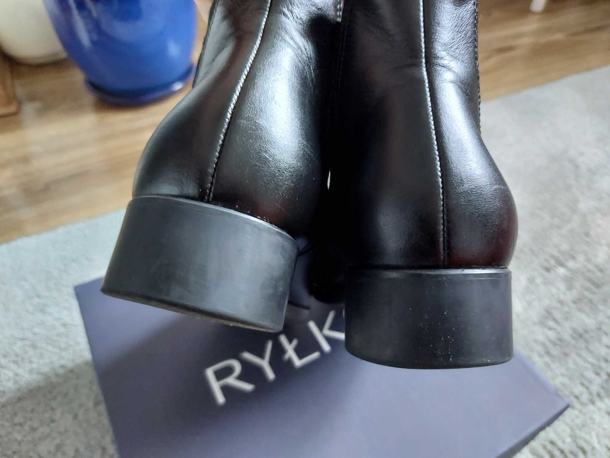 Buty damskie - sztyblety, rozmiar 40, Ryłko