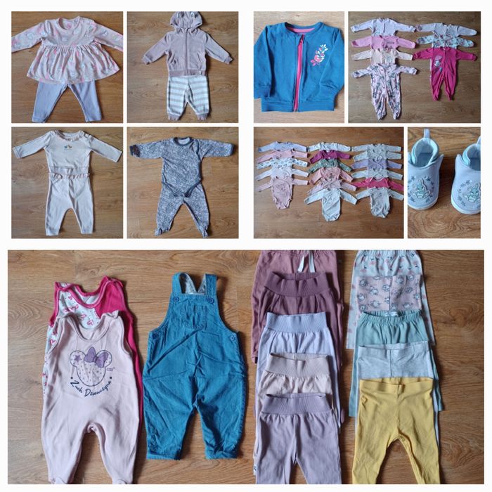 Paka ciuszkow dla dziewczynki 68