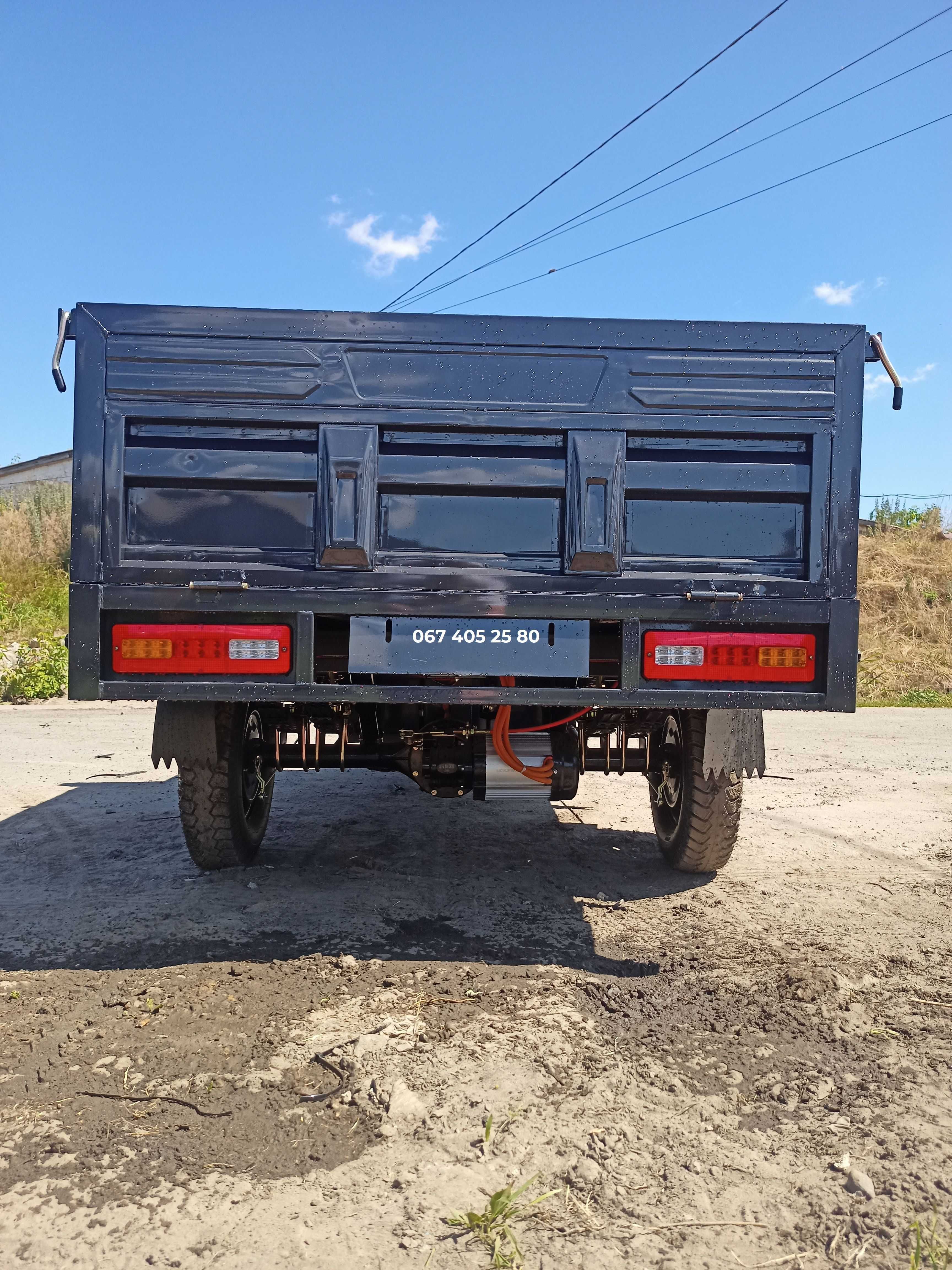 Потужний Вантажний ЕлектроТрицикл XDAO 2200W 72V/100Ah Запас ходу 80км