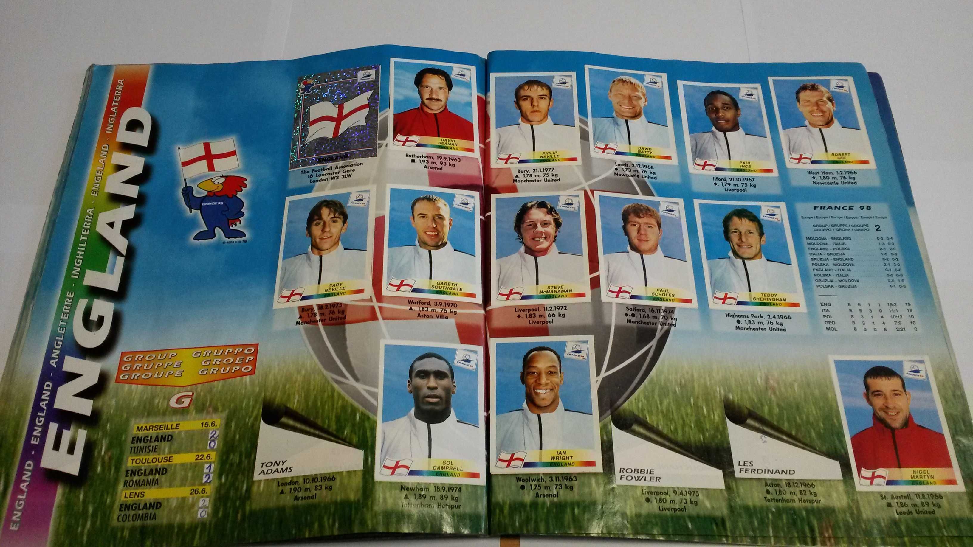 Album Panini World Cup France 98 - unikat, skarb dla kolekcjonerów