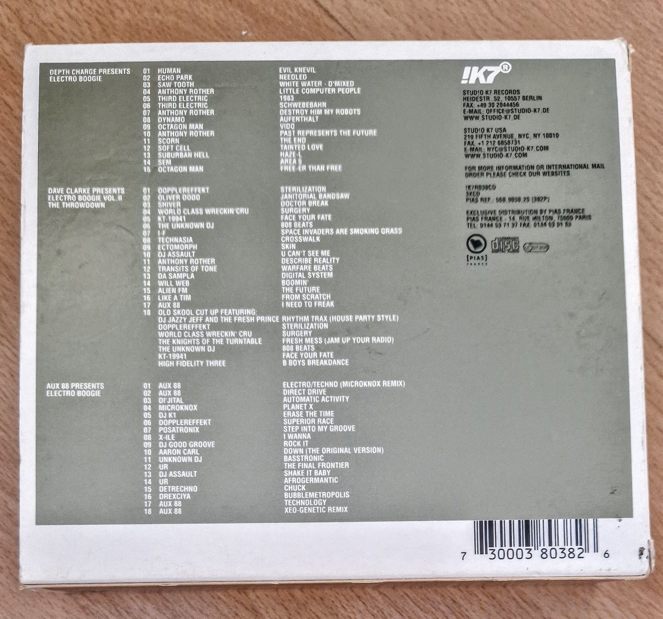 The best of Electro boogie, Dave Clarke/Depth Charge/Aux 88