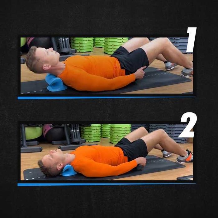 Zestaw rehabilitacyjny poduszka na kark i plecy piłka roller crossfit