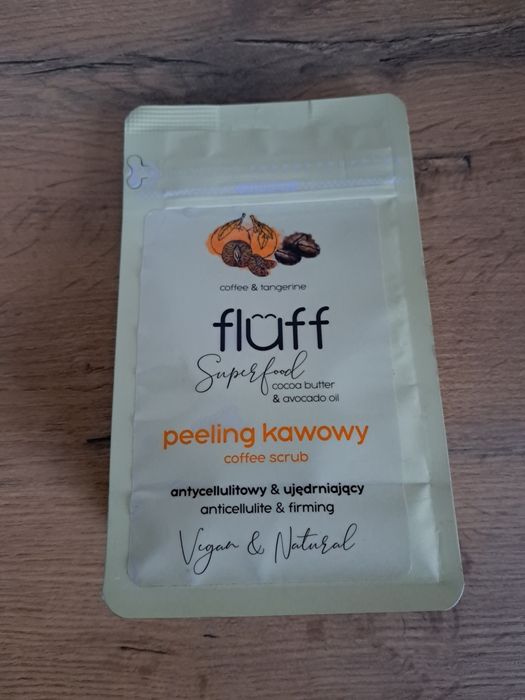 Peeling Fluff kawowy-mandarynka