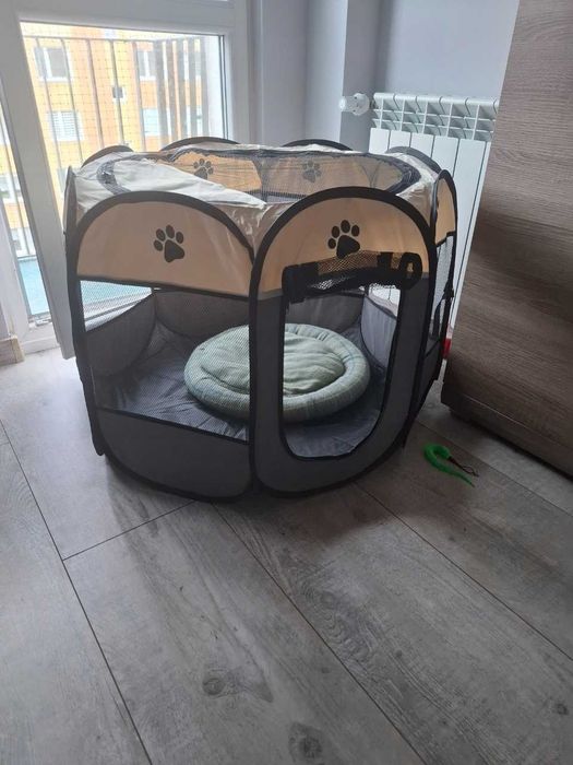 Składany Kojec dla psa kota królika Klatka dla zwierząt 75 cm L HIT!