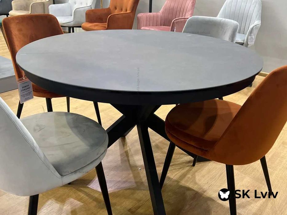 В наявності!! Топовий стіл розкладний PORTO CERAMIC Signal 120(160)