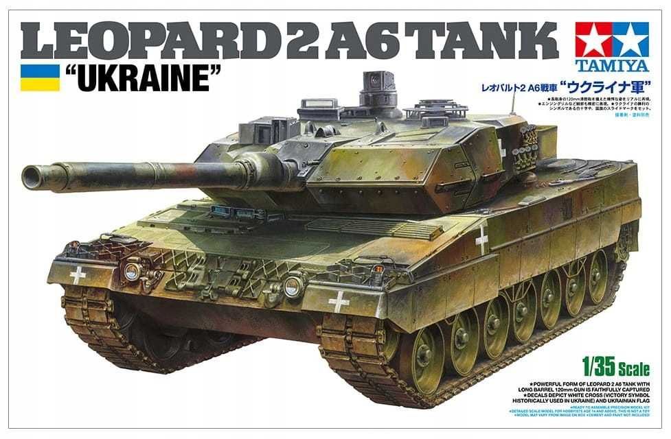 Tamiya 25207 - Leopard 2 A6 Tank "Ukraine" - 1:35