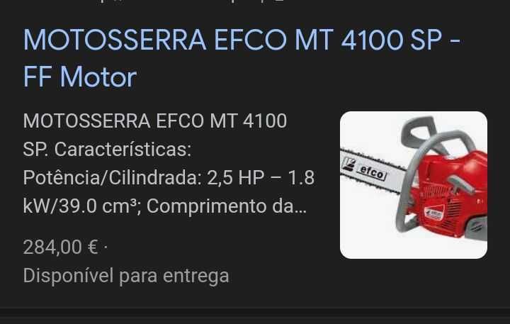 Motosserra Efco 4100 como novo