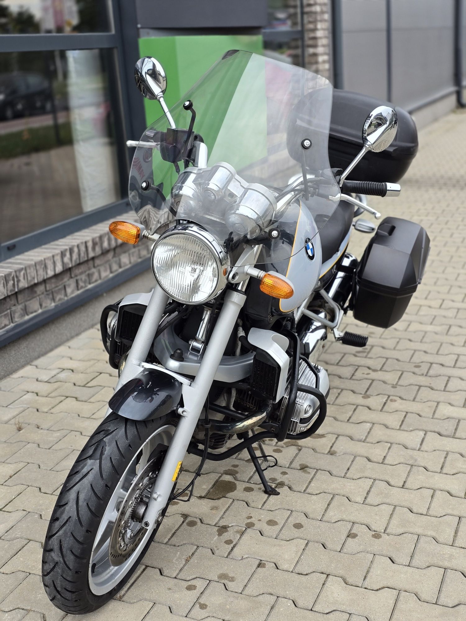 Piękne oryginalne BMW R1100R kufry szyba raty dowóz