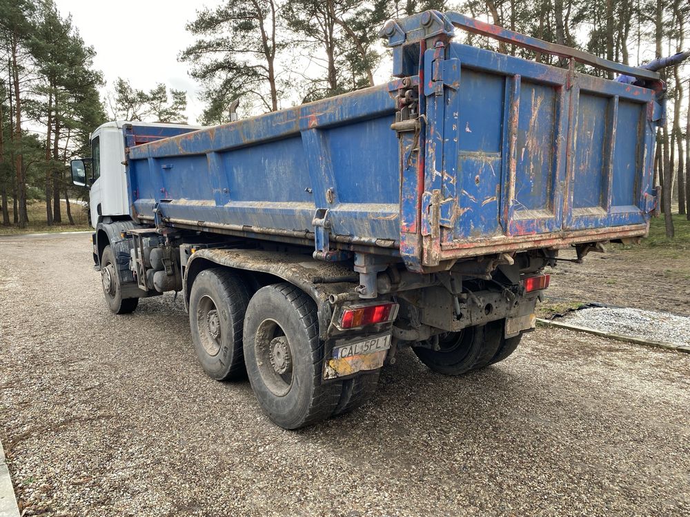Scania 114c 6x4 wywrotka ,3-oska  , hydroburta , manual