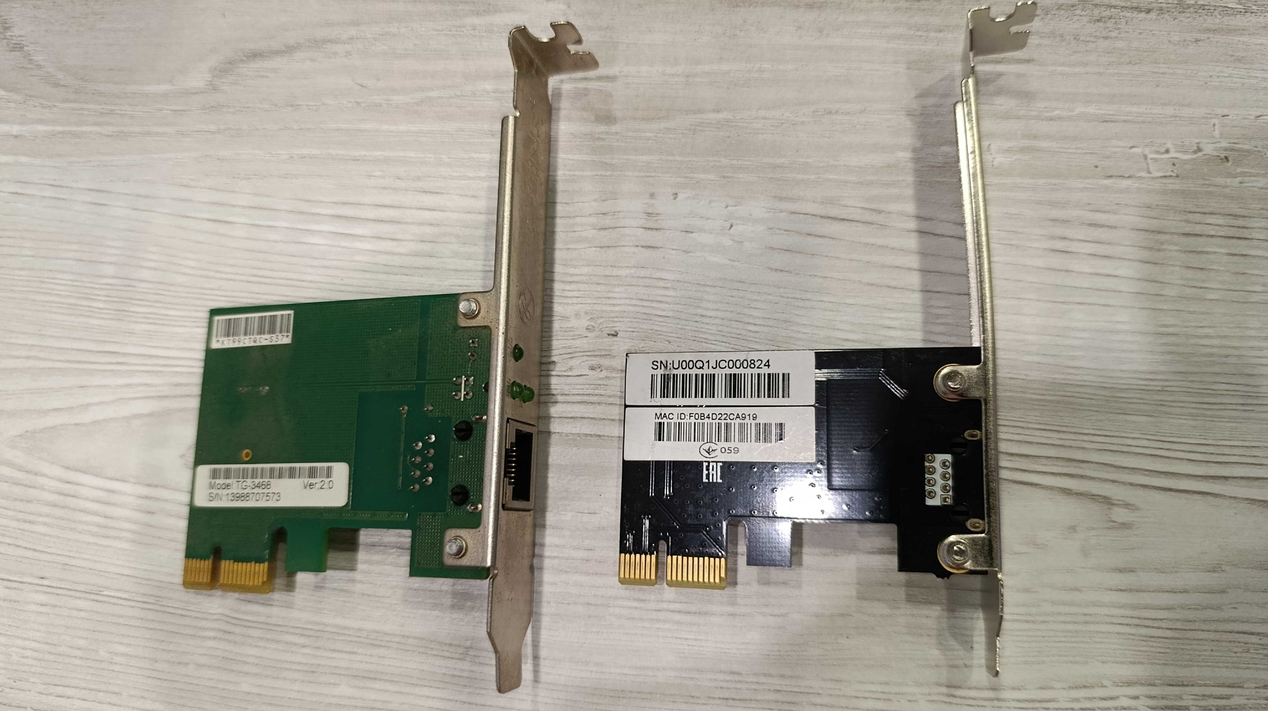 Сетевой адаптер TP-LINK TG-3468 и D-Link DFE-530TX