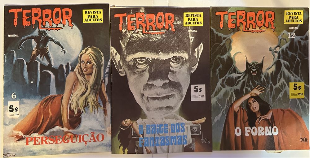 "Zakarella" ,  "Terror", "Policial", bd para adultos