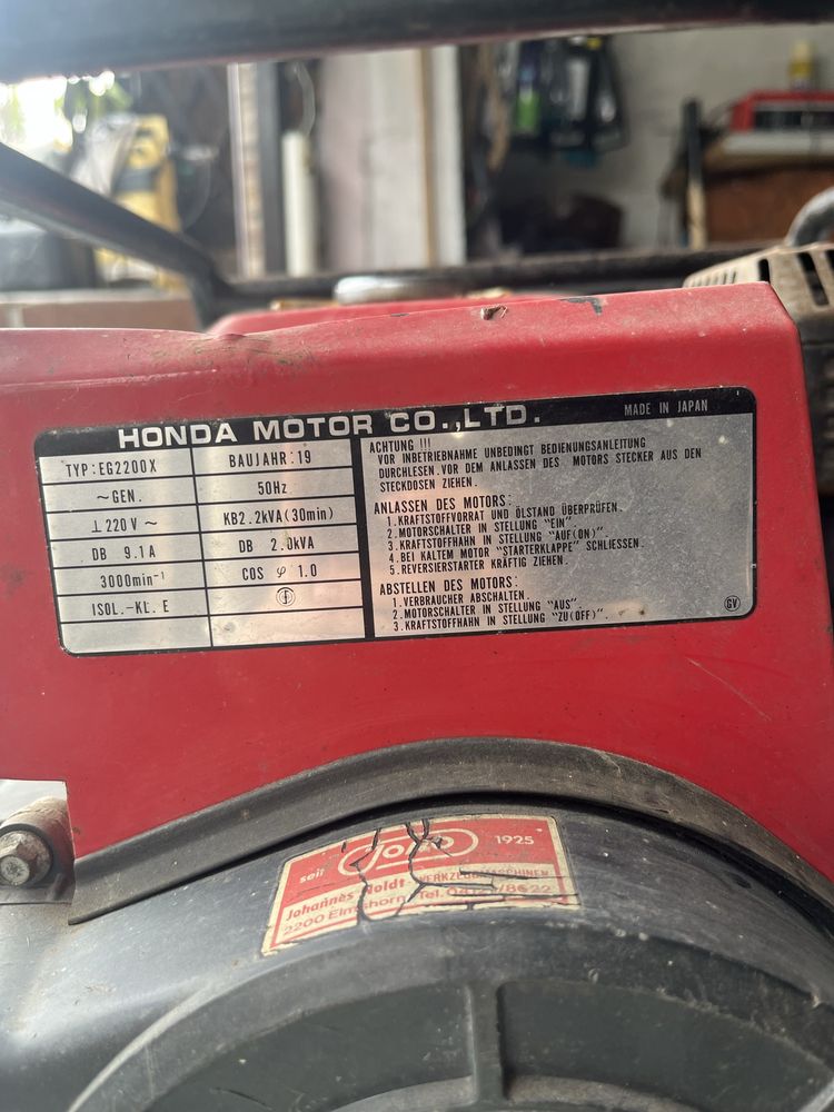 Agregat HONDA EG2200X