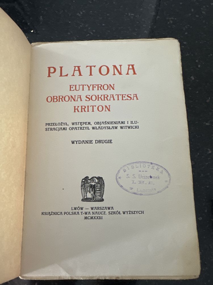 Platon Eutyfron 1923