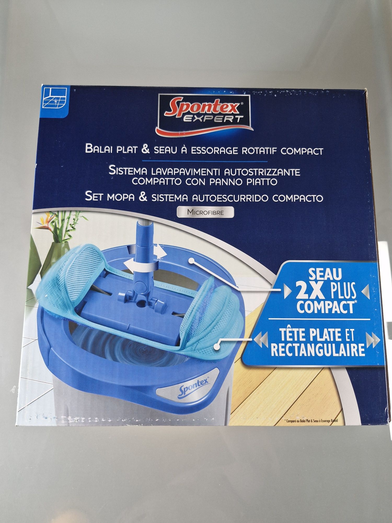 Spontex Express System Plus Compact Expert Wiadro i Mop Obrotowy