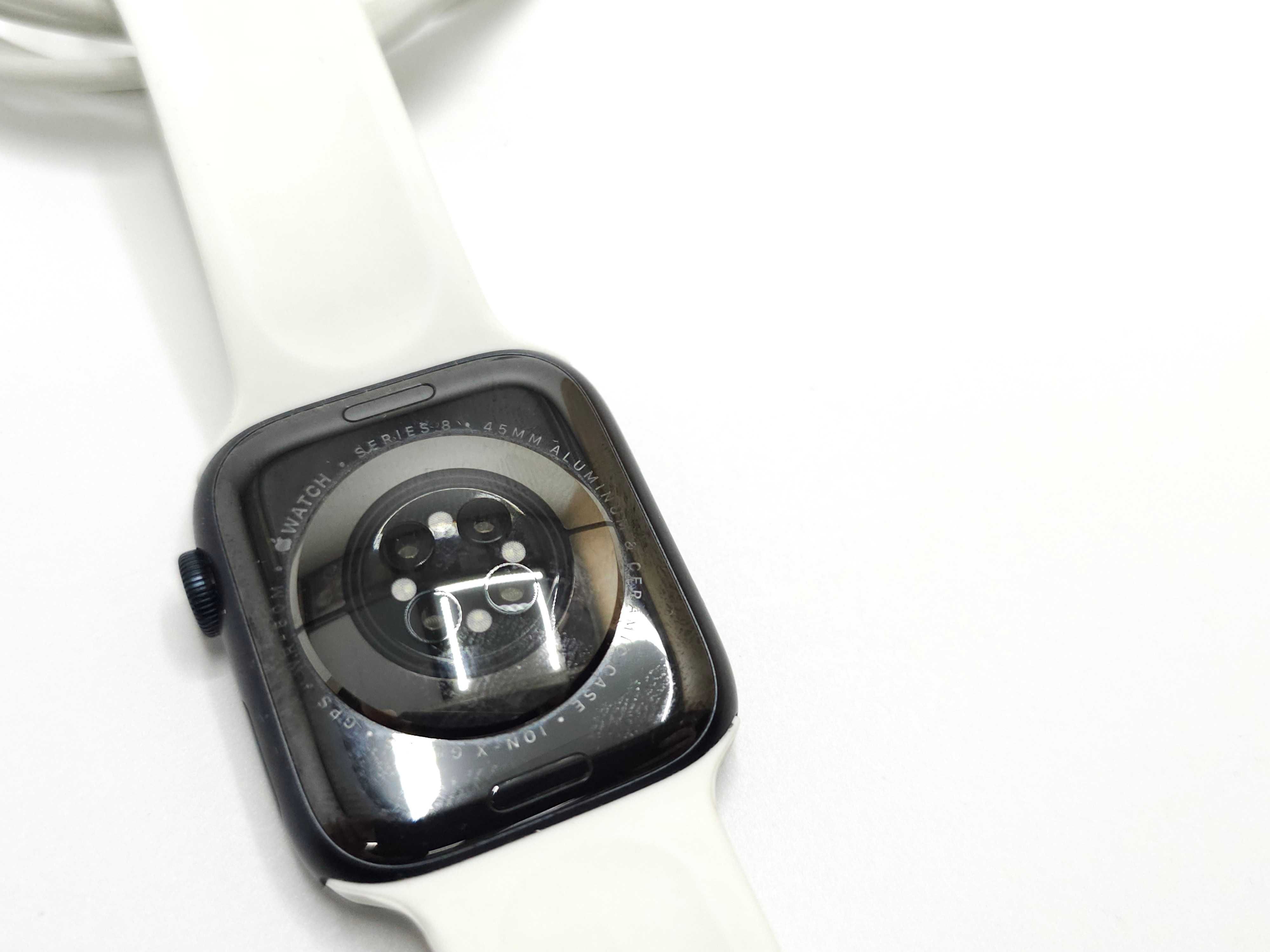 Apple watch 8 gps 45mm retina oled zdrowie sport ładowarka magnetyczna