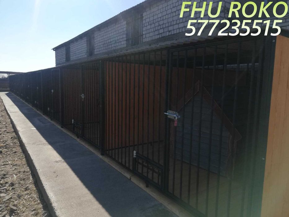 Kojec szeregowy 10 boksów dla psów klatka dla psa hodowla producent