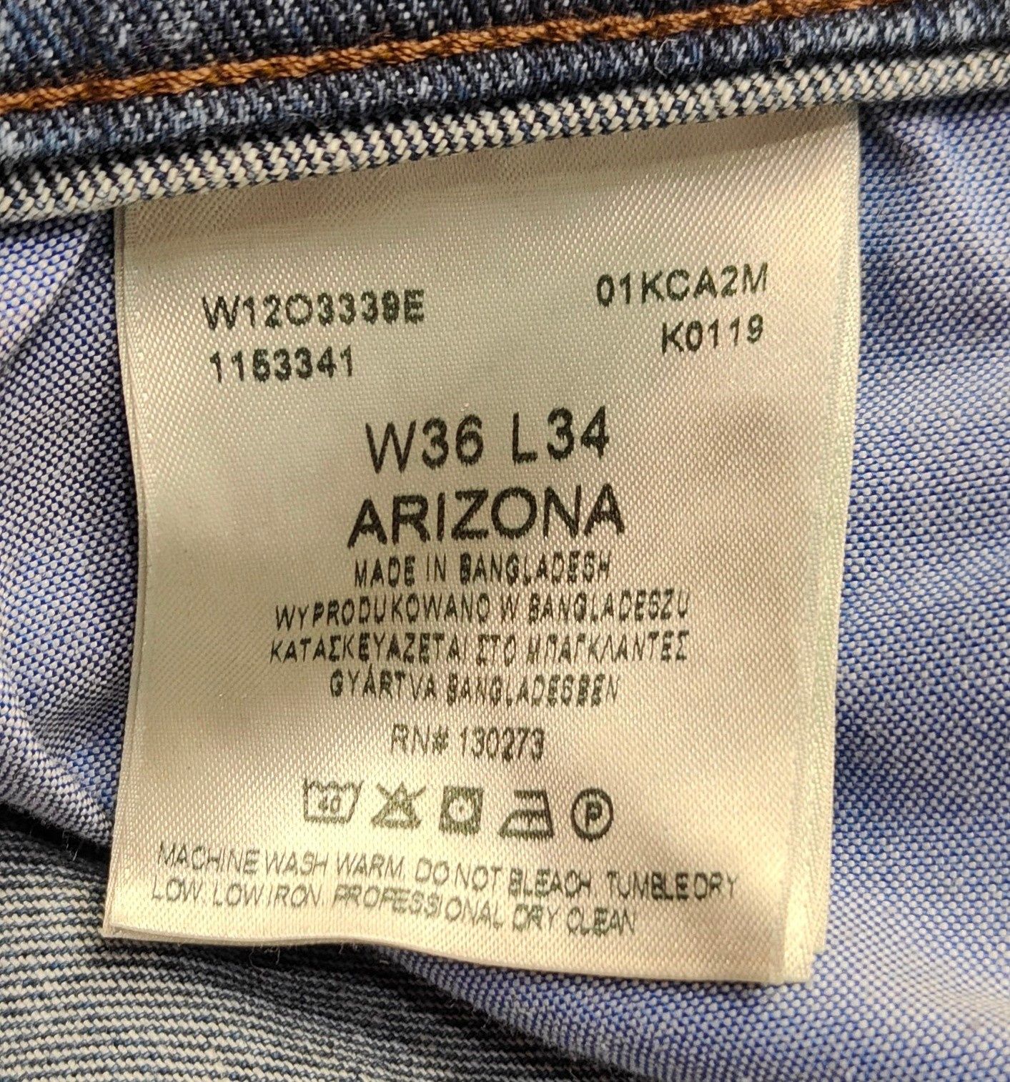 Wr) WRANGLER ARIZONA oryginalne spodnie jeansowe Roz.36/34