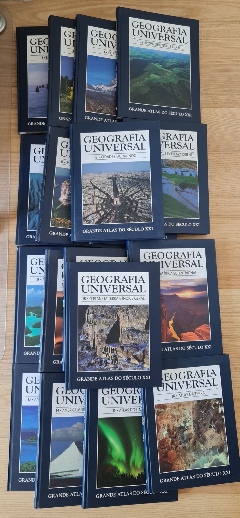 Colecção Geografia Universal - Grande Atlas Séc. XXI - 18 volumes