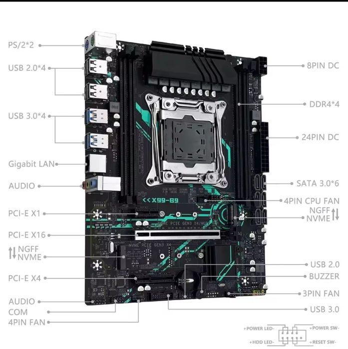 Комплекты Х99+2680V4+4*8 DDR4