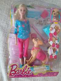 Lalka barbie z pieskiem oryginalny zestaw Mattel