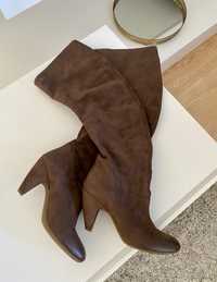 Botas cano alto castanhas Miss Sixty tam 35