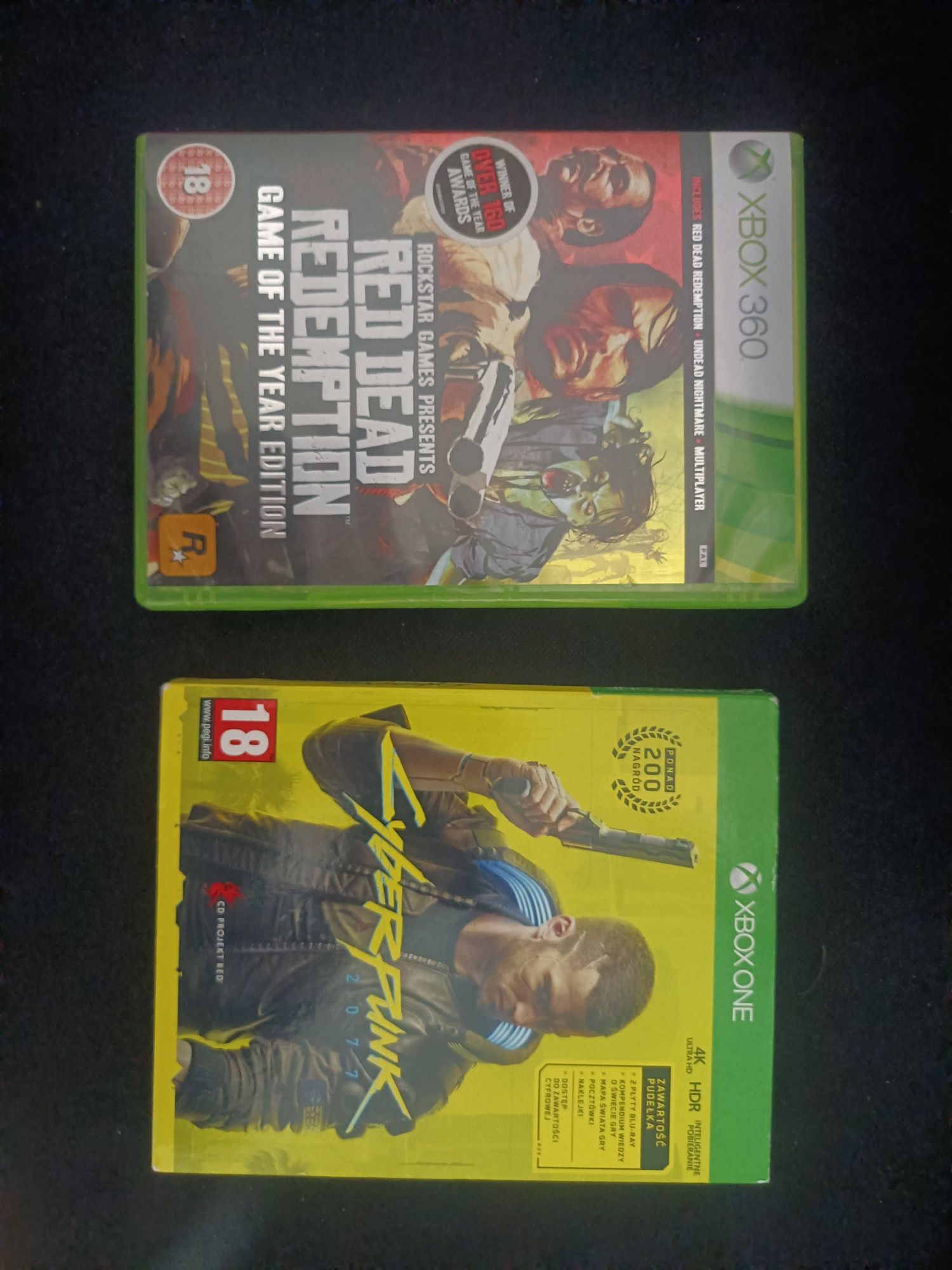Gry na konsolę XBOX One - Wiedźmin, Cyberpunk, RDR1