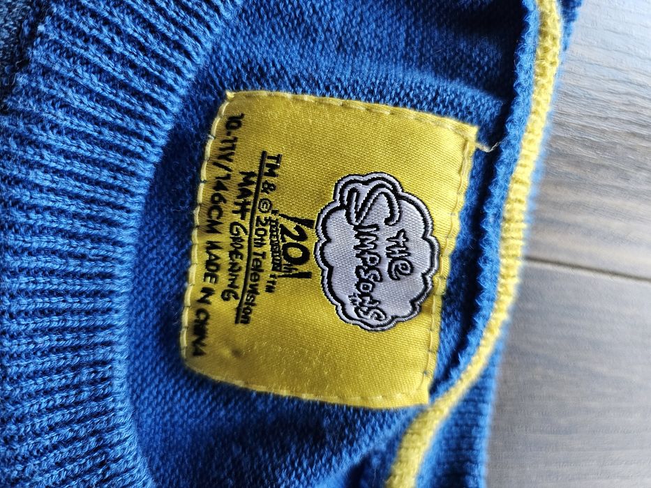 Sweter świąteczny chłopięcy 146 Simpsons Bart Boże Narodzenie