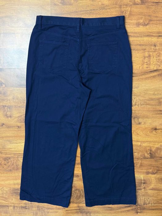 Spodnie materiałowe szerokie proste szwedy dzwony Lands End 42 XL