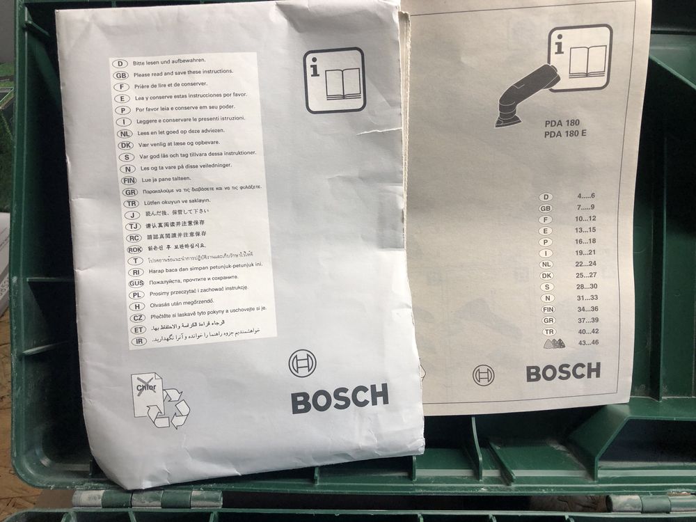 Bosch PDA180E szlifierka oscylacyjna