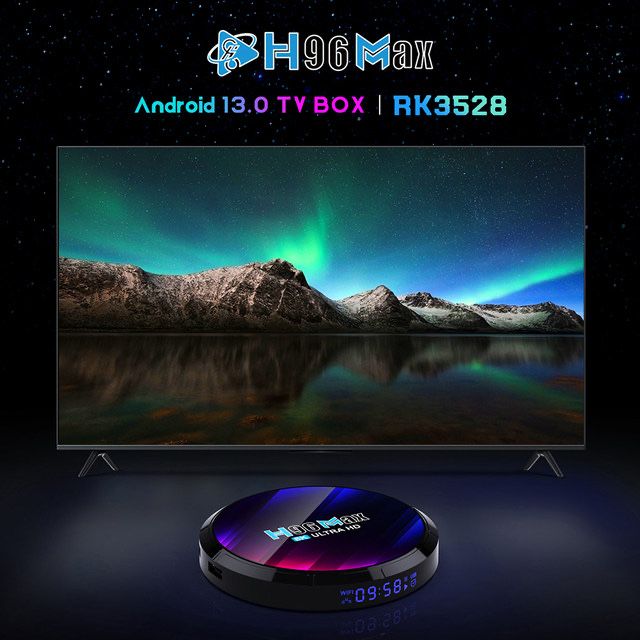 Smart H96 Max 4/64 RK3528 Смарт-ТВ-приставка Smart TV Box (4/64 ГБ)