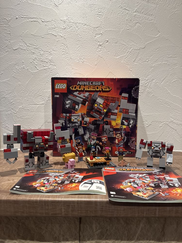 Lego 21163 klocki oryginal Minecraft Dungeons Bitwa o czerwony kamień