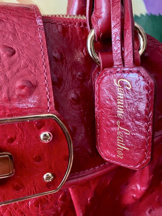 Червона вінтажна шкіряна сумка Jasper Conran