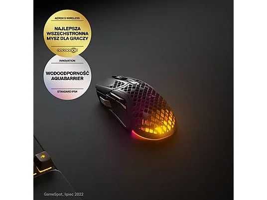 SteelSeries Aerox 5 Wireless – Lekka bezprzewodowa mysz gamingowa