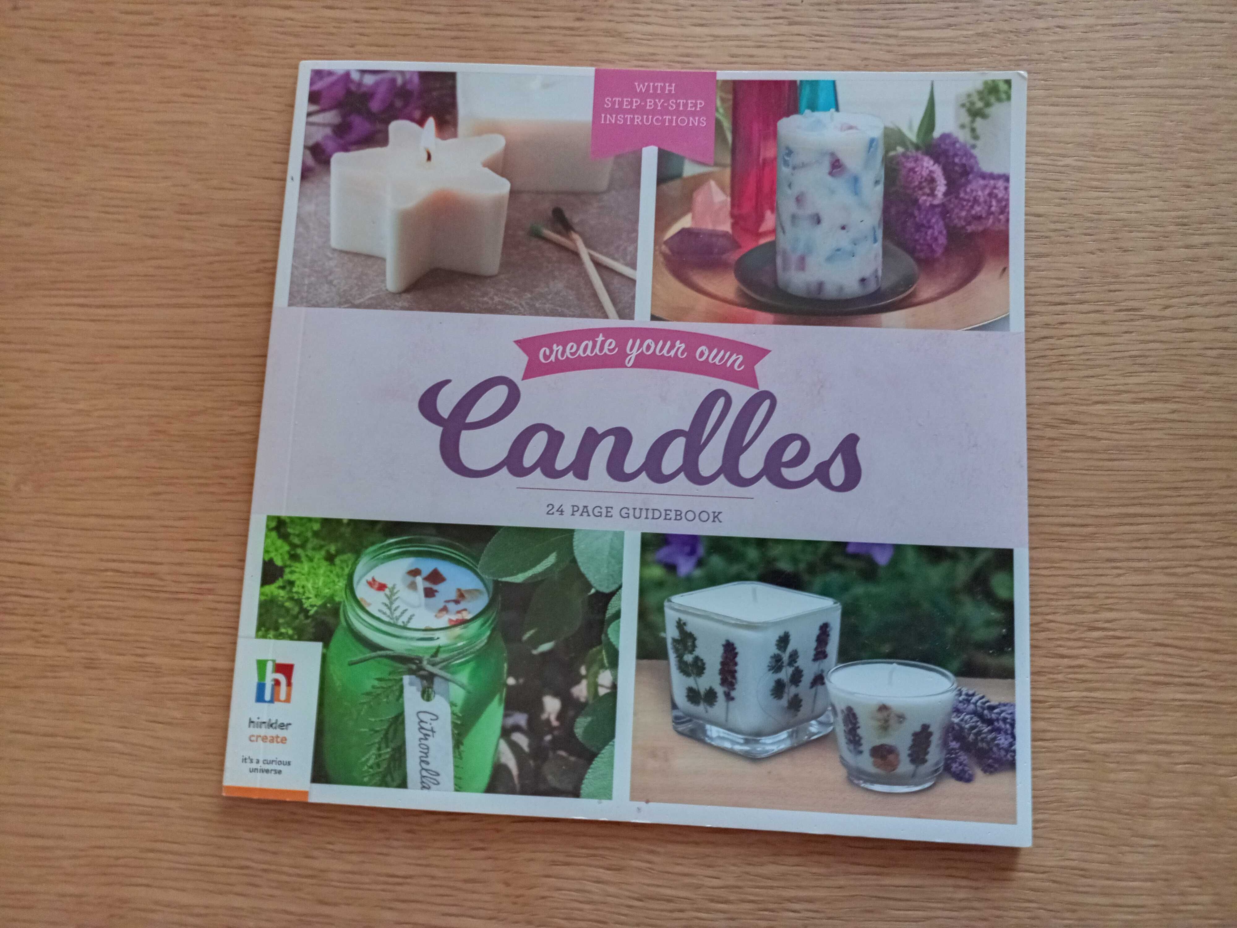 книга на английском Create your own candles