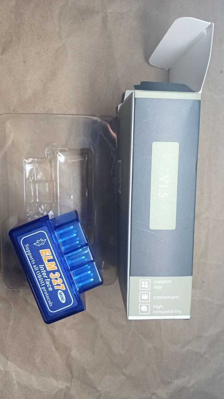 сканер Mini ELM327 V1.5 для IOS Android Bluetooth 5.1 OBD2