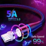 Магнітний кабель MicroUSB TypeC Lightning Fast Charging передача даних