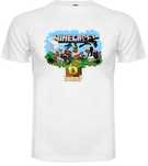 Koszulka Minecraft na 6 urodziny rozmiar 116 cm