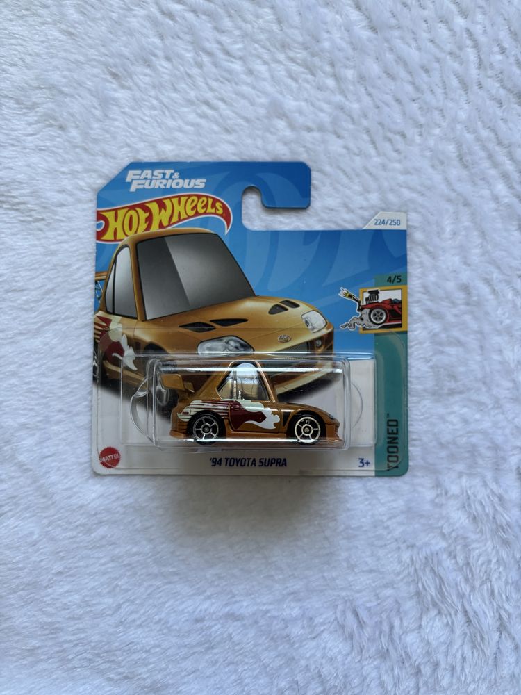 Hot Wheels 94 Toyota Supra Tooned Fast & Furious Screen Time Film