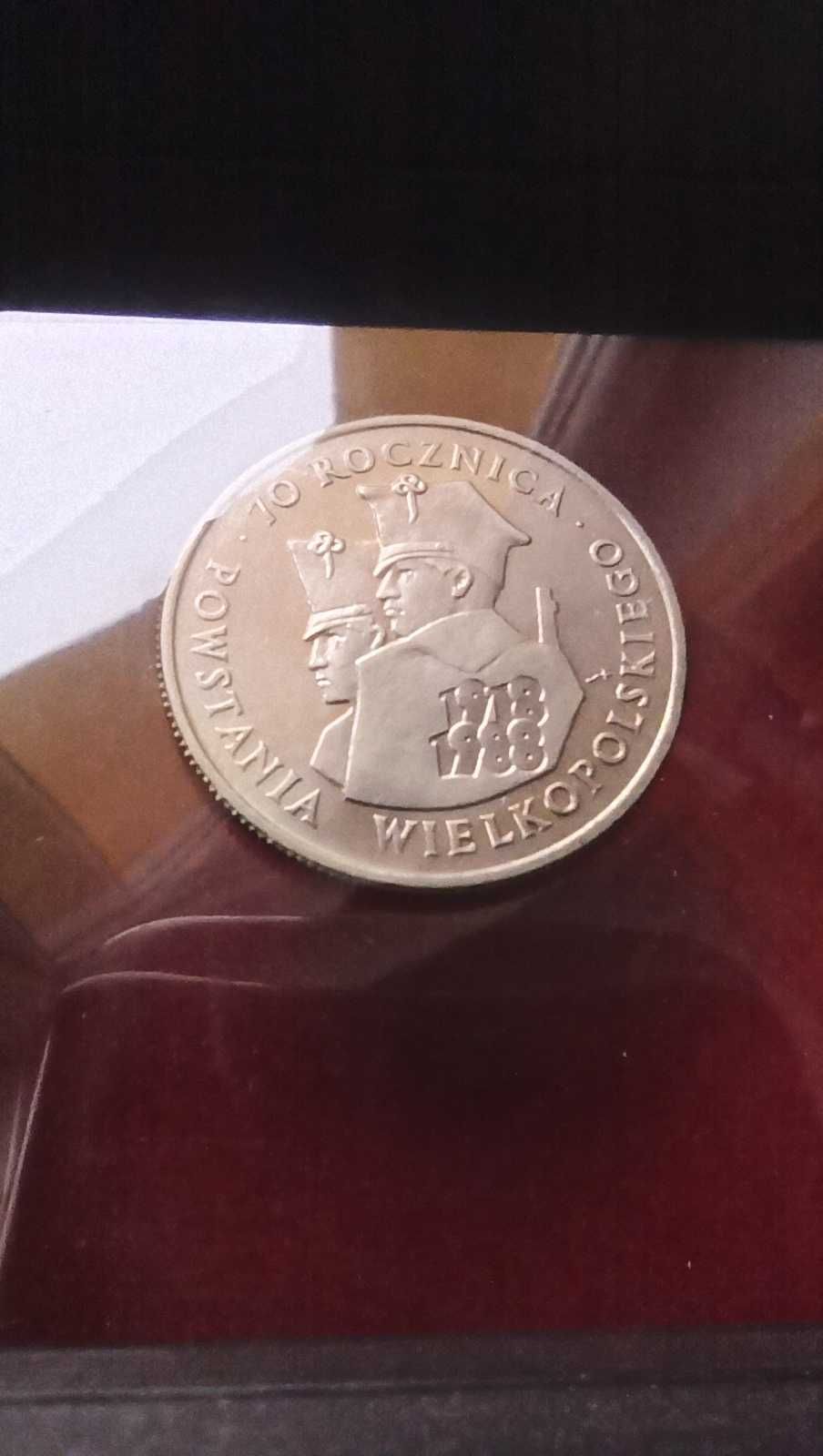 PRL, Moneta 100 złotych 70. Rocznica Powstania Wielkopolskiego 1988r