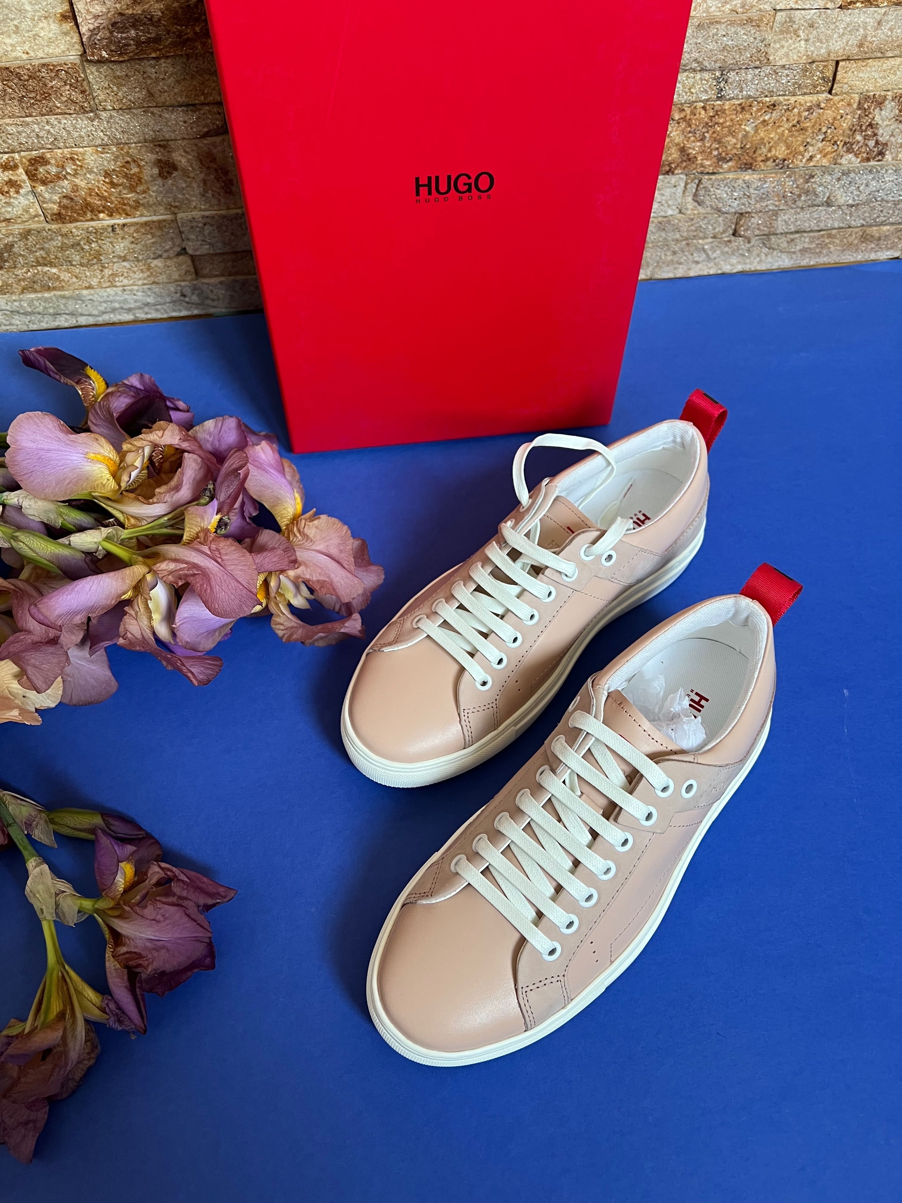 Шкіряні оригінальні кеди Hugo Boss