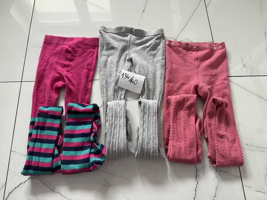 Rajstopy / rajtuzy zestaw 3 pary 134 / 140