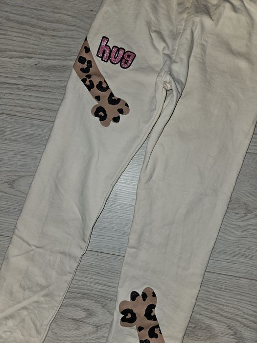 Jak nowe ocieplane legginsy 128/134 zimowe ciepłe getry spodnie