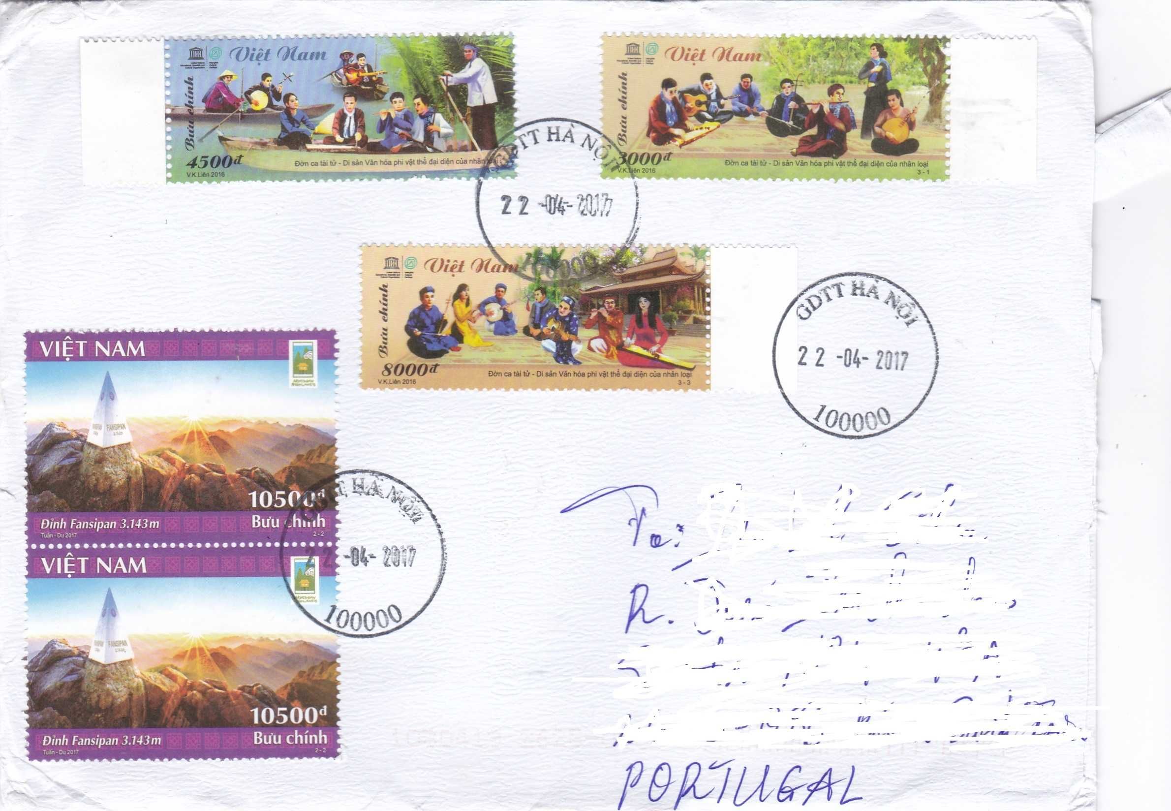 Envelopes selados da Ásia - vários preços
