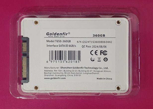 Ssd Goldenfir 360,500gb,1Tb