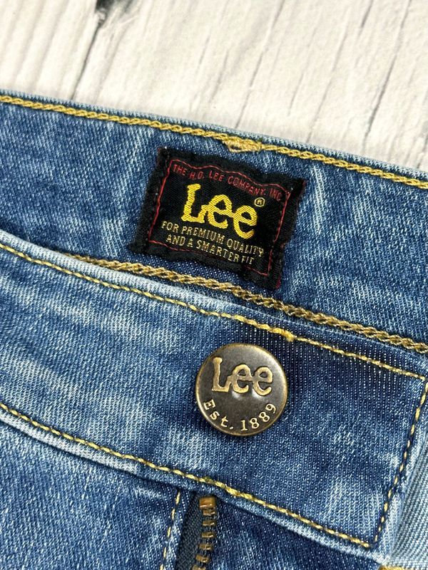 Lee Malone Jeansy Rurki Męskie Spodnie Skinny Fit Logo r. W31 L32