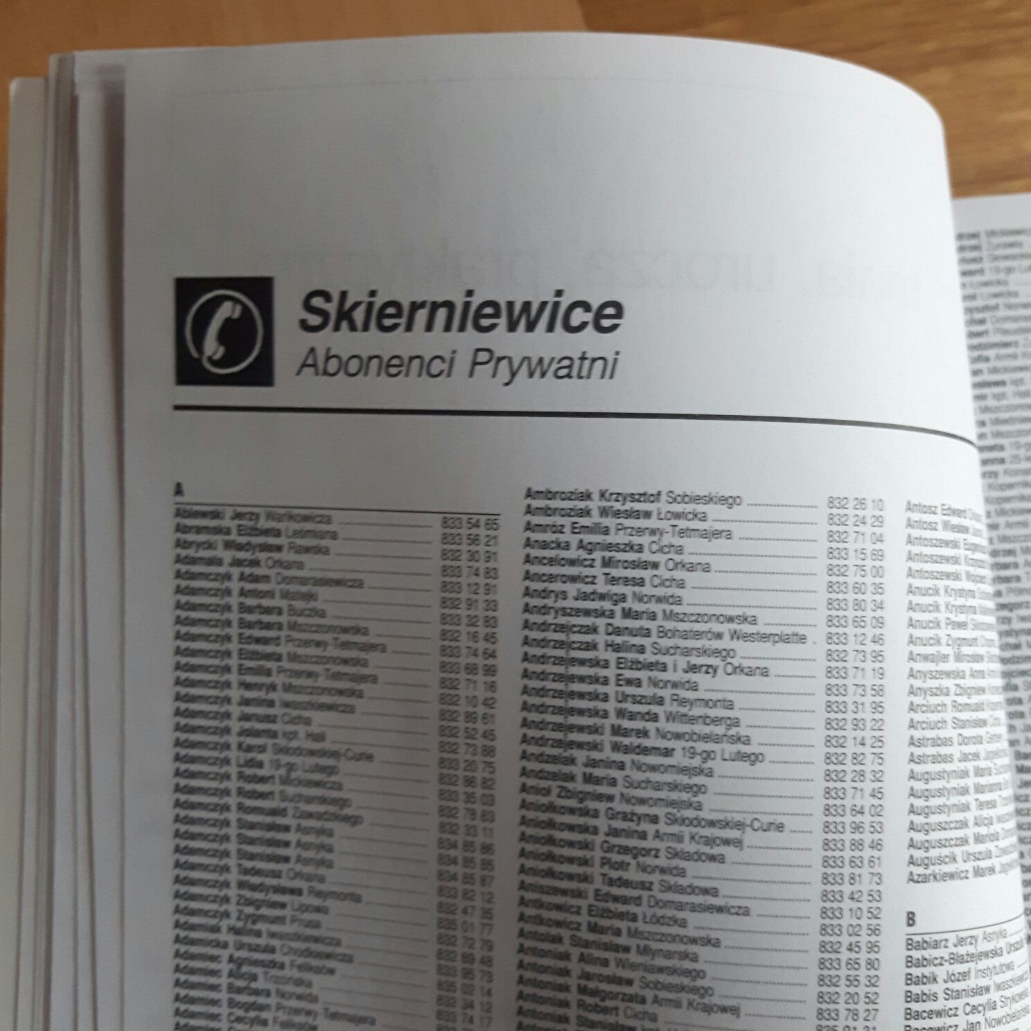 Książka telefoniczna Skierniewice i okolice z 2006r.