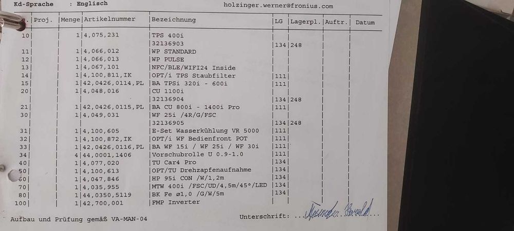 Spawarka Fronius TPS 400i (możliwość faktury)