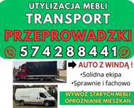 Przeprowadzki Transport Utylizacja i Wywóz mebli Łask AUTO Z WINDĄ